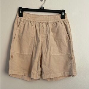 Sanctuary Tan Cargo Shorts with Elastic Waist